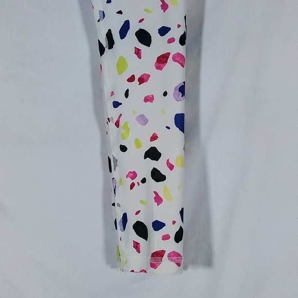 Girls' Performance Mid Rise Tights-Terrazo Cream-Various Sizes-New with Tags - Picture 5 of 5